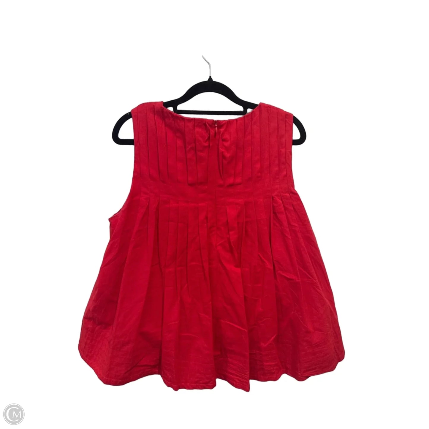 Blouse Sleeveless By Tcec In Red, Size: L