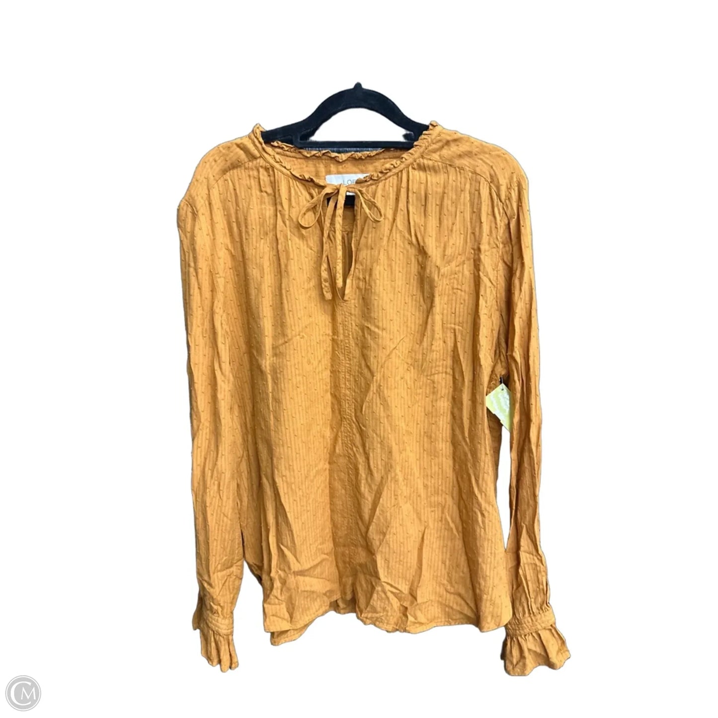Top Long Sleeve By Loft In Orange, Size: L