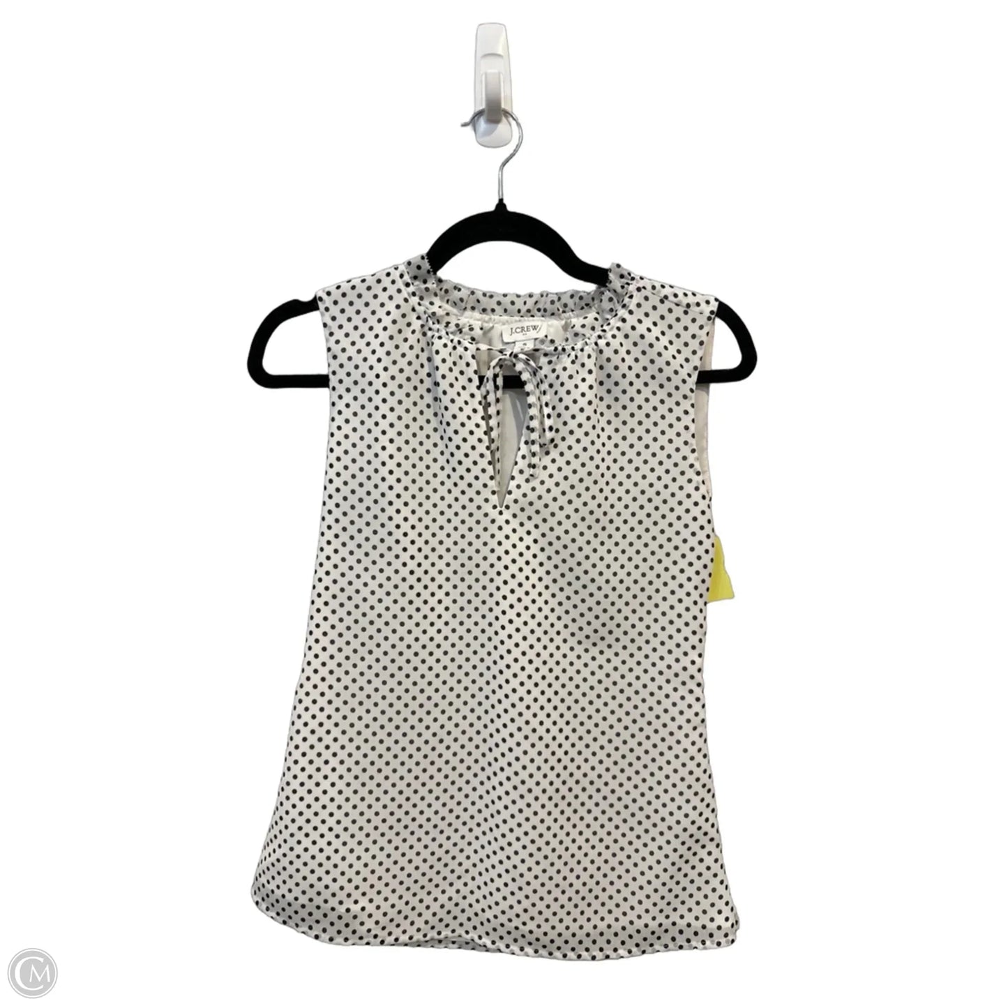 Blouse Sleeveless By J. Crew In Polkadot Pattern, Size: S