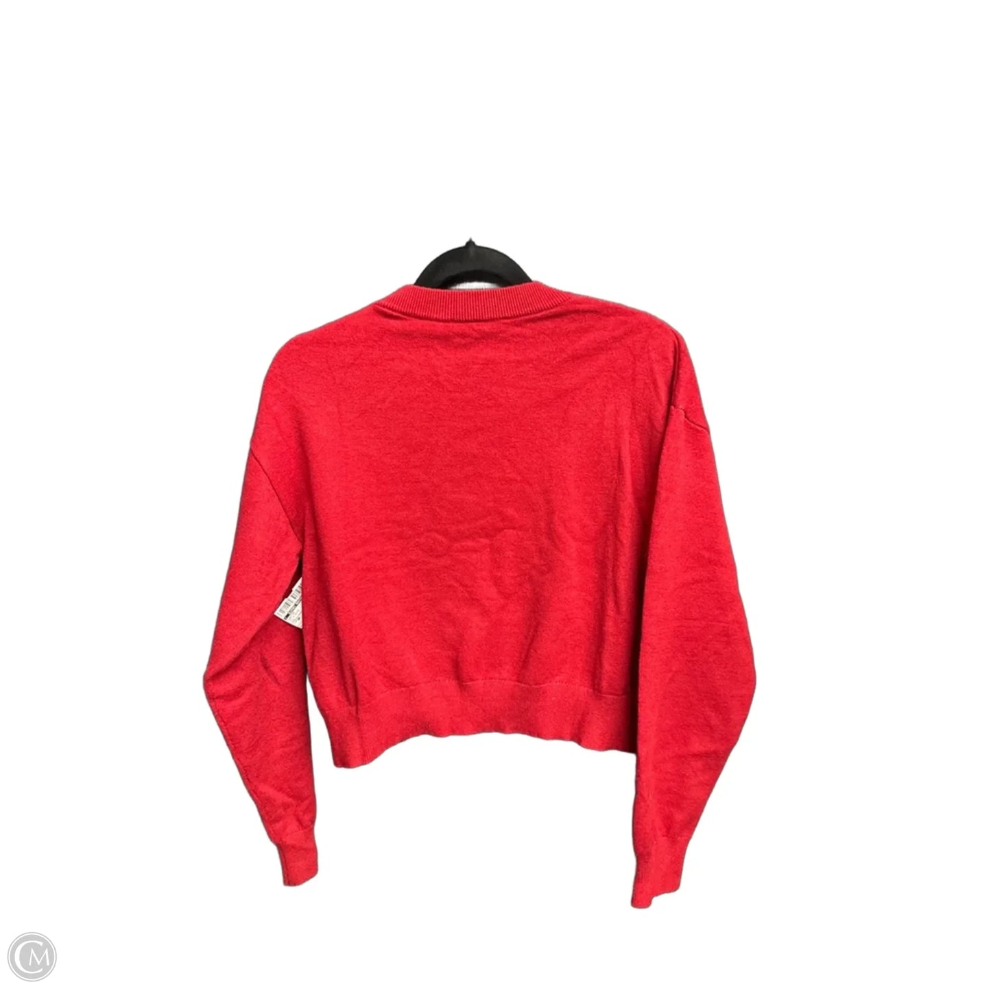 Sweater By Clothes Mentor In Red & White, Size: Sp