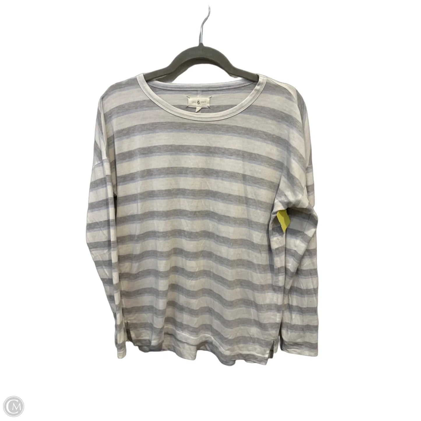 Top Long Sleeve By Lou And Grey In Striped Pattern, Size: M