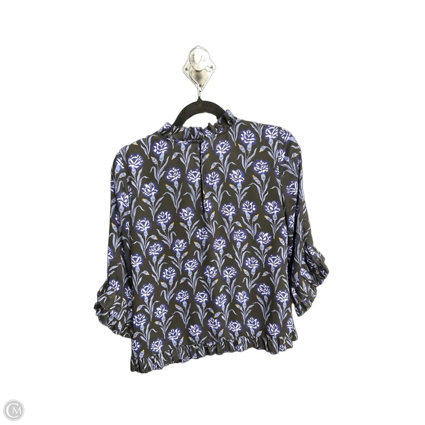 Blouse Long Sleeve By Ann Taylor In Floral Print, Size: Mp