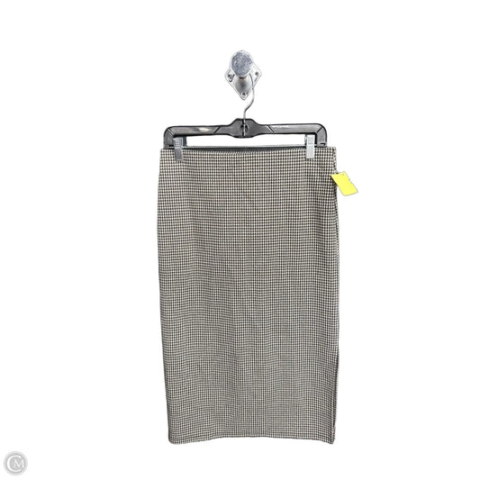 Skirt Maxi By Loft In Black & White, Size: Mp