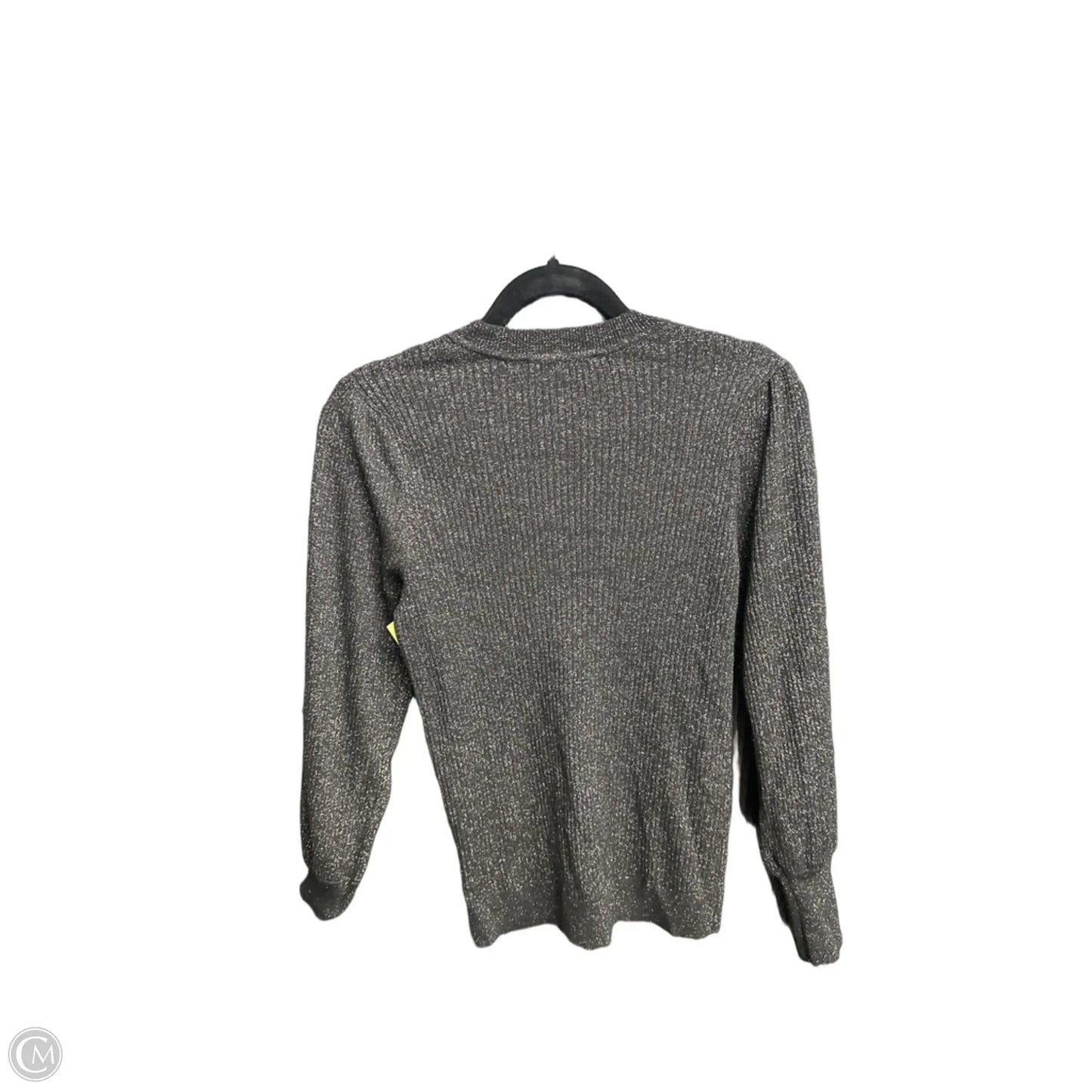 Top Long Sleeve By Loft In Black & Gold, Size: Mp