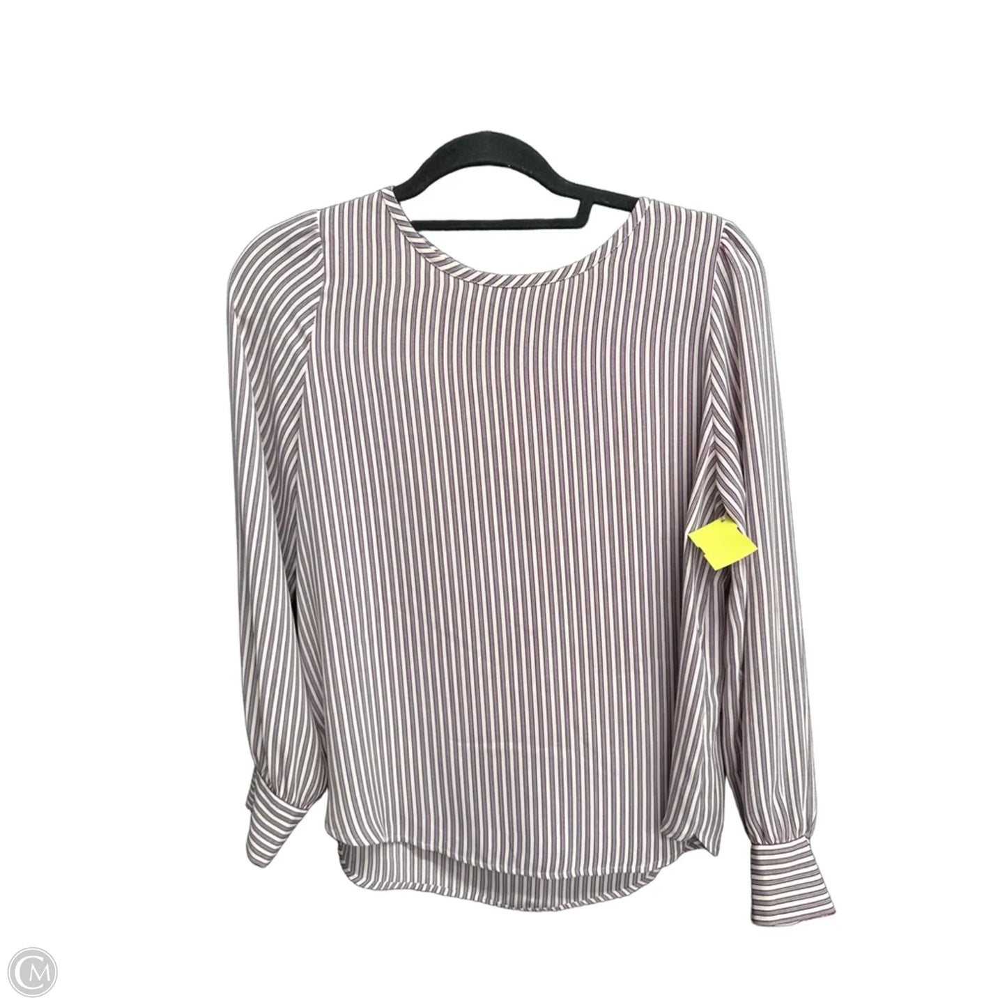 Blouse Long Sleeve By Loft In Striped Pattern, Size: Sp