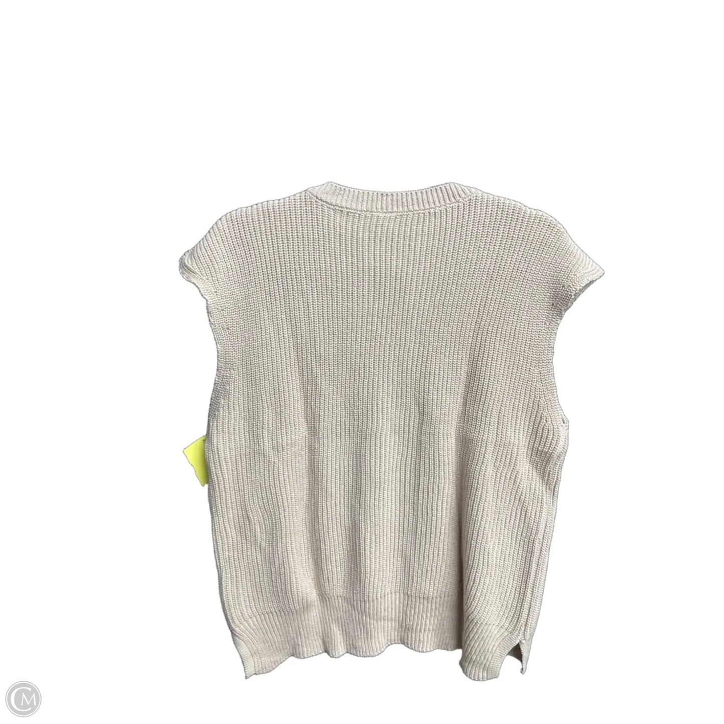 Top Short Sleeve By Clothes Mentor In Tan, Size: L