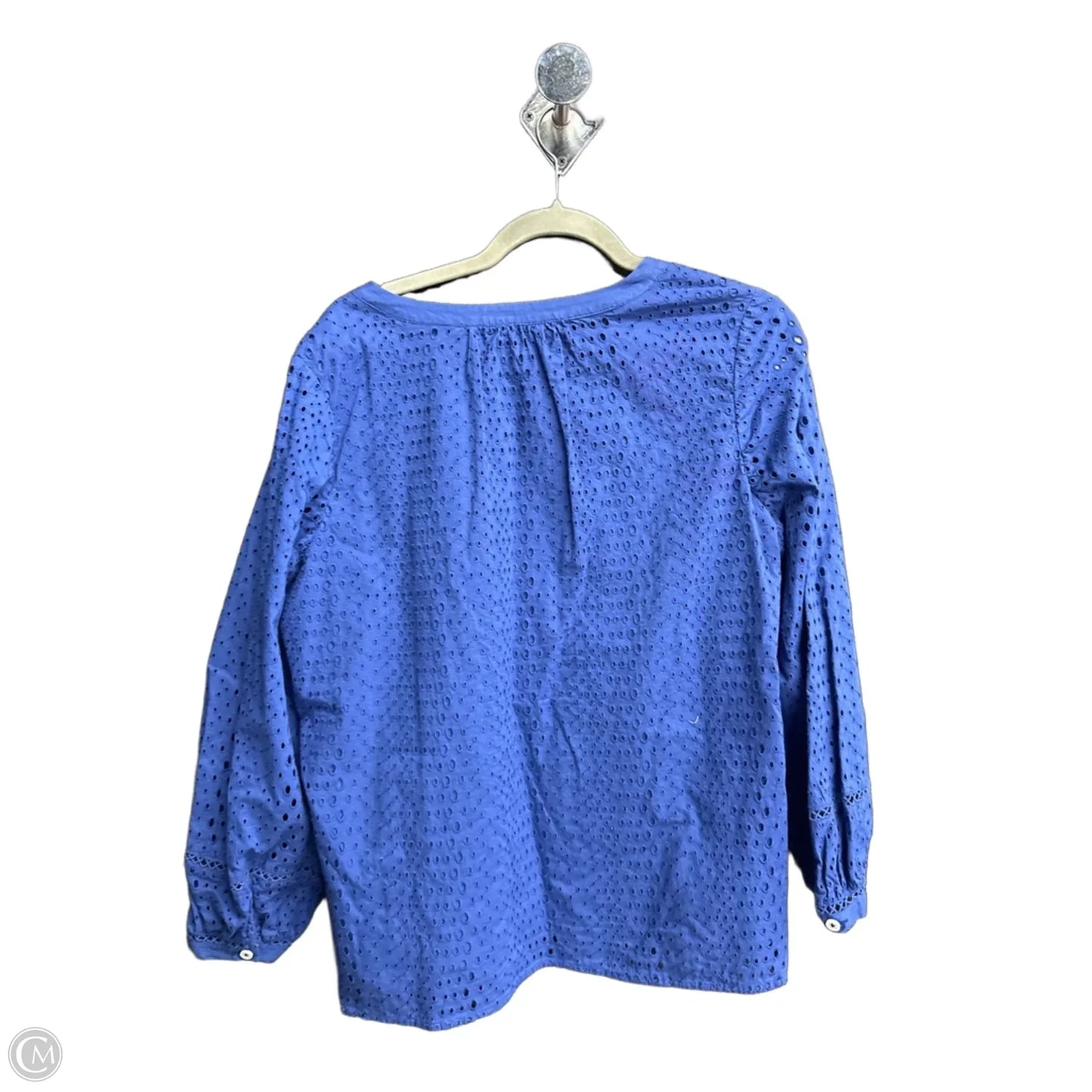 Top Long Sleeve By Talbots In Blue, Size: Xlp