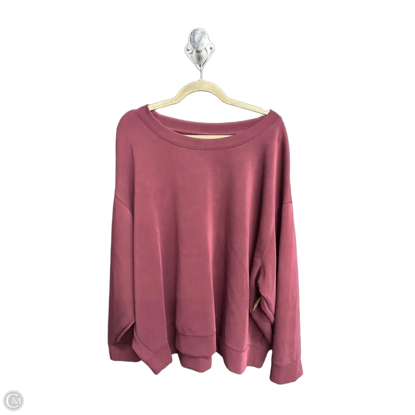 Sweatshirt Crewneck By A New Day In Maroon, Size: 3x