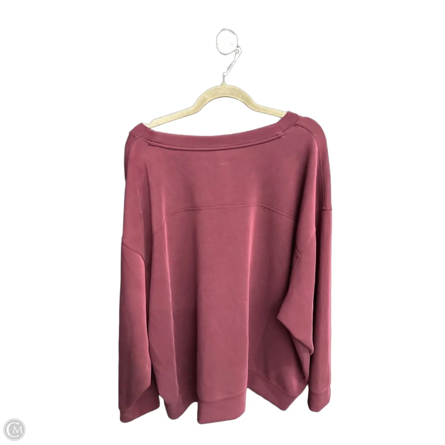 Sweatshirt Crewneck By A New Day In Maroon, Size: 3x