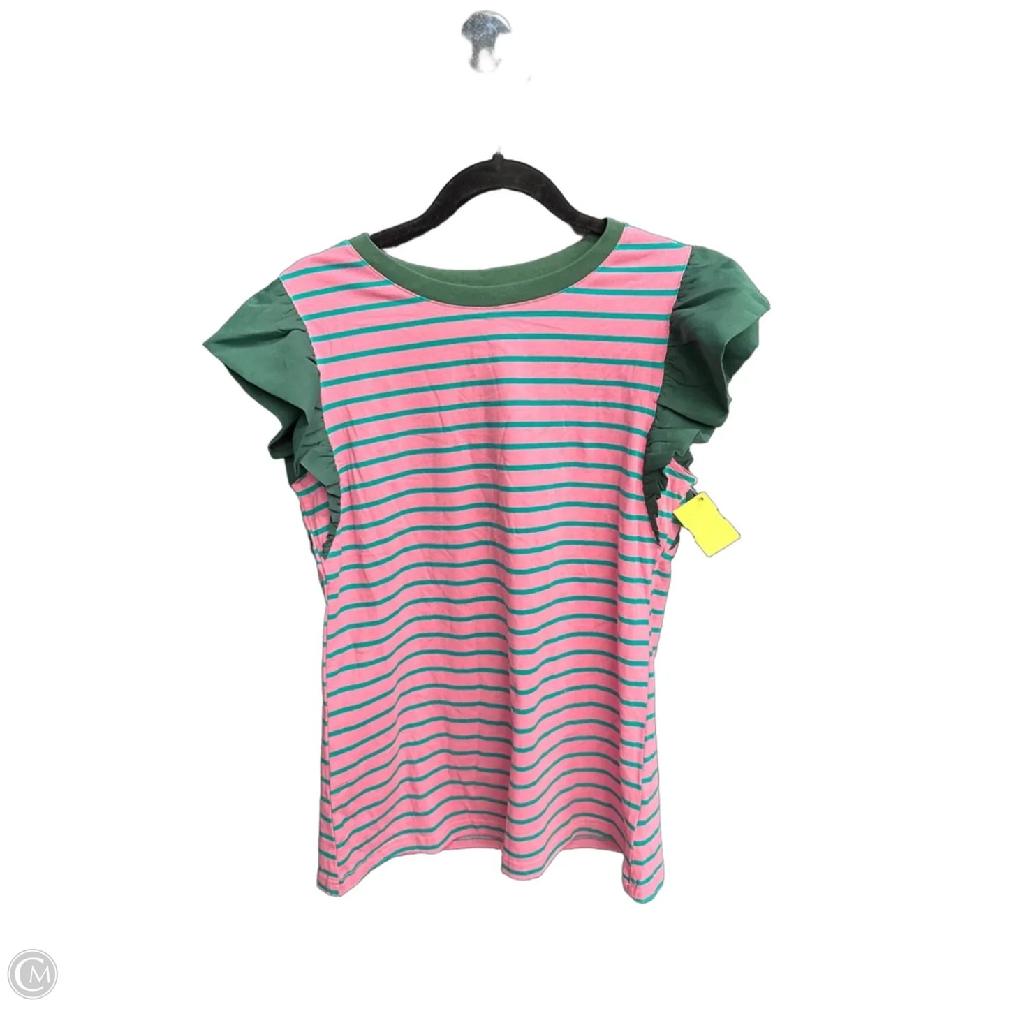 Blouse Sleeveless By Clothes Mentor In Green & Pink, Size: M