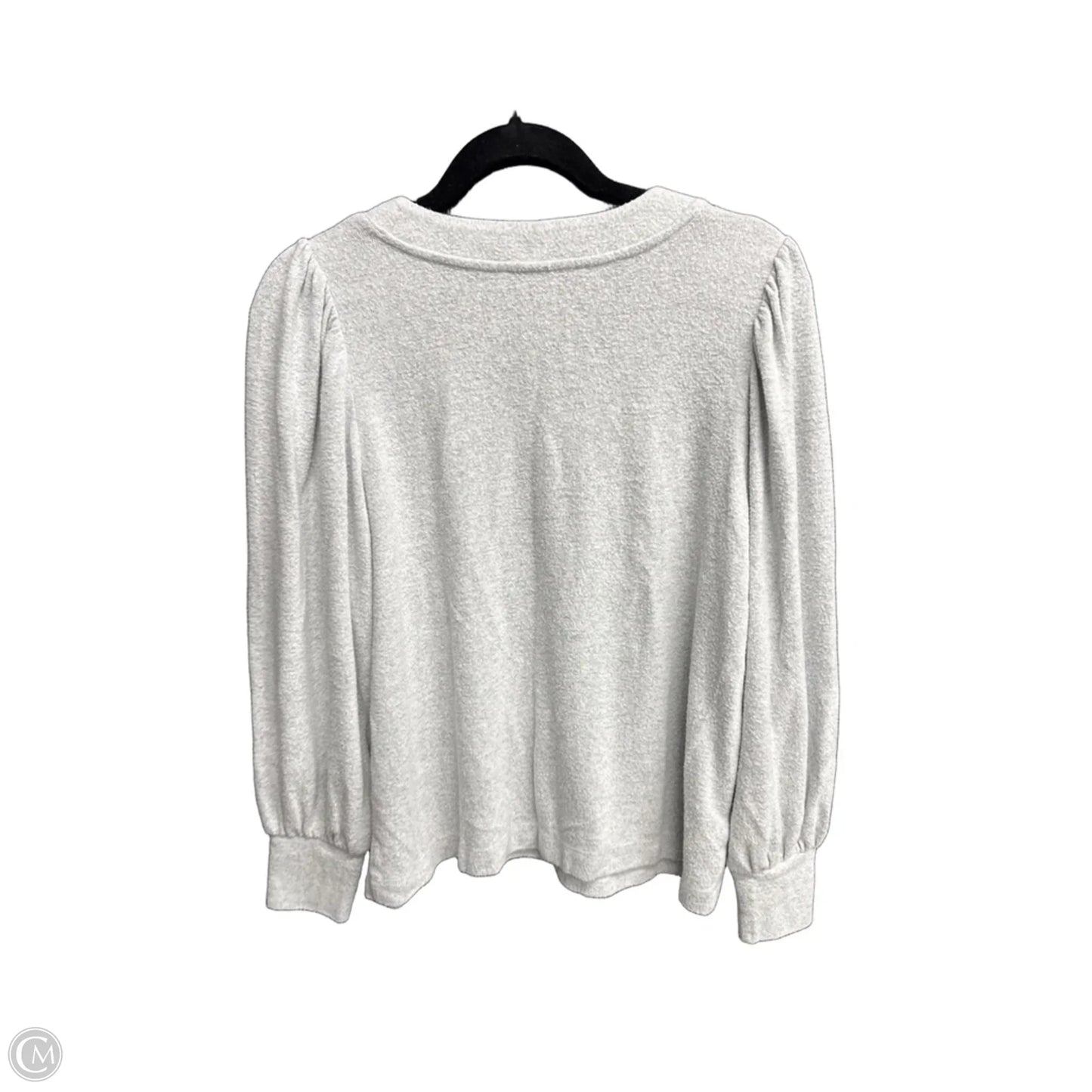 Top Long Sleeve By Loft In Grey, Size: Lp