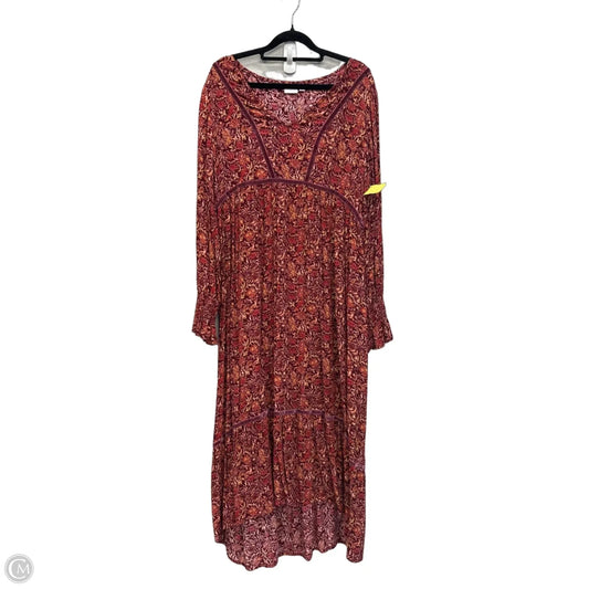 Dress Casual Maxi By New Directions In Paisley Print, Size: L