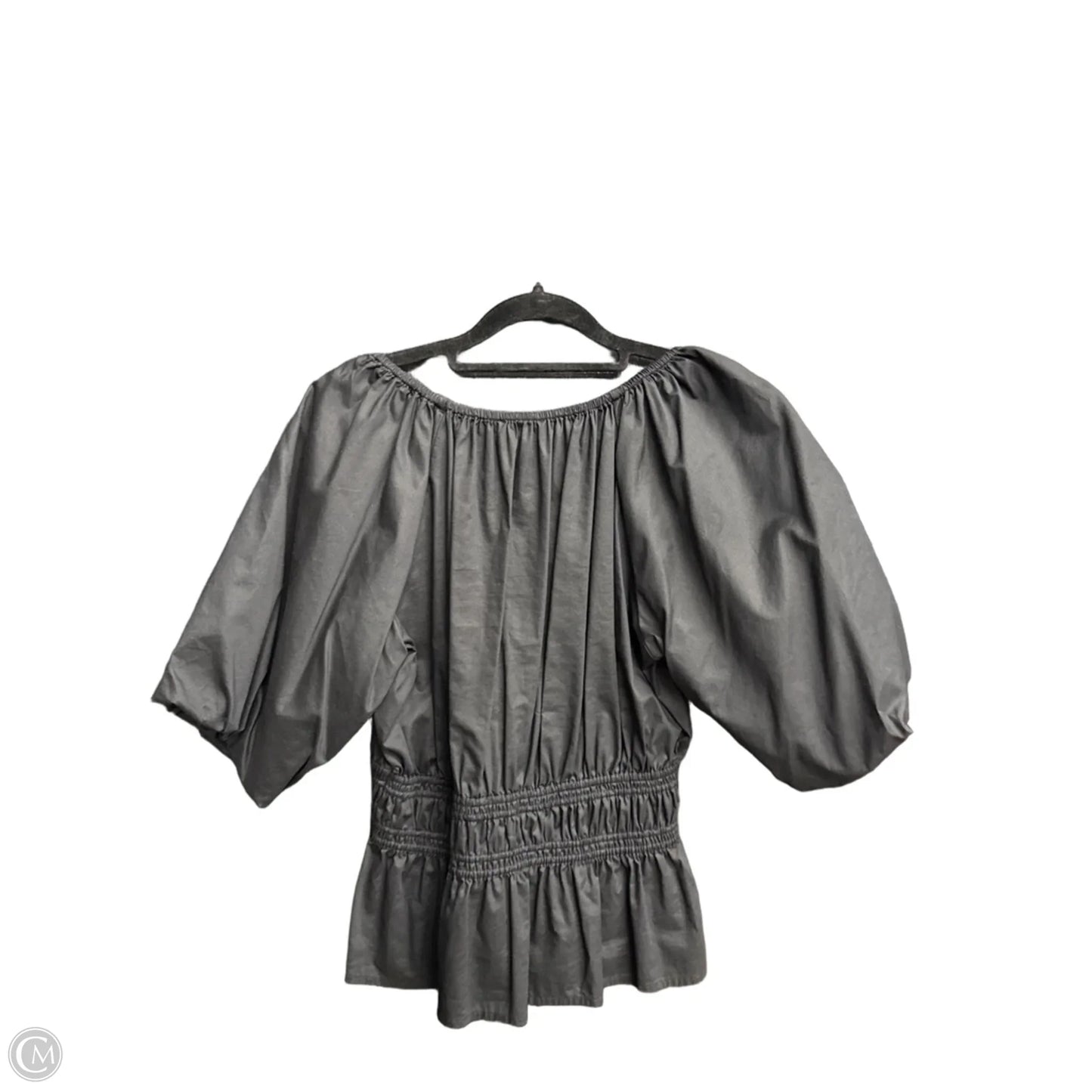 Blouse Short Sleeve By Loft In Black, Size: S