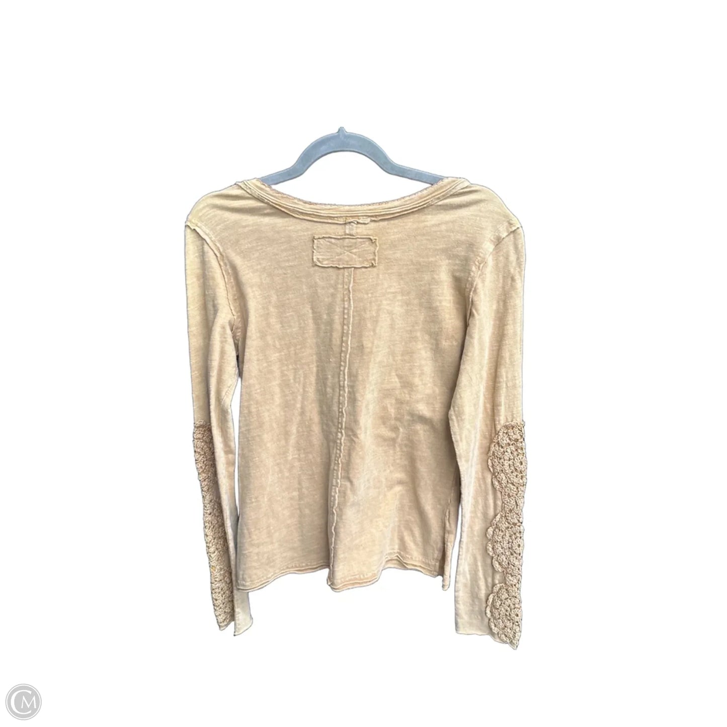 Top Long Sleeve By Easel In Brown, Size: S