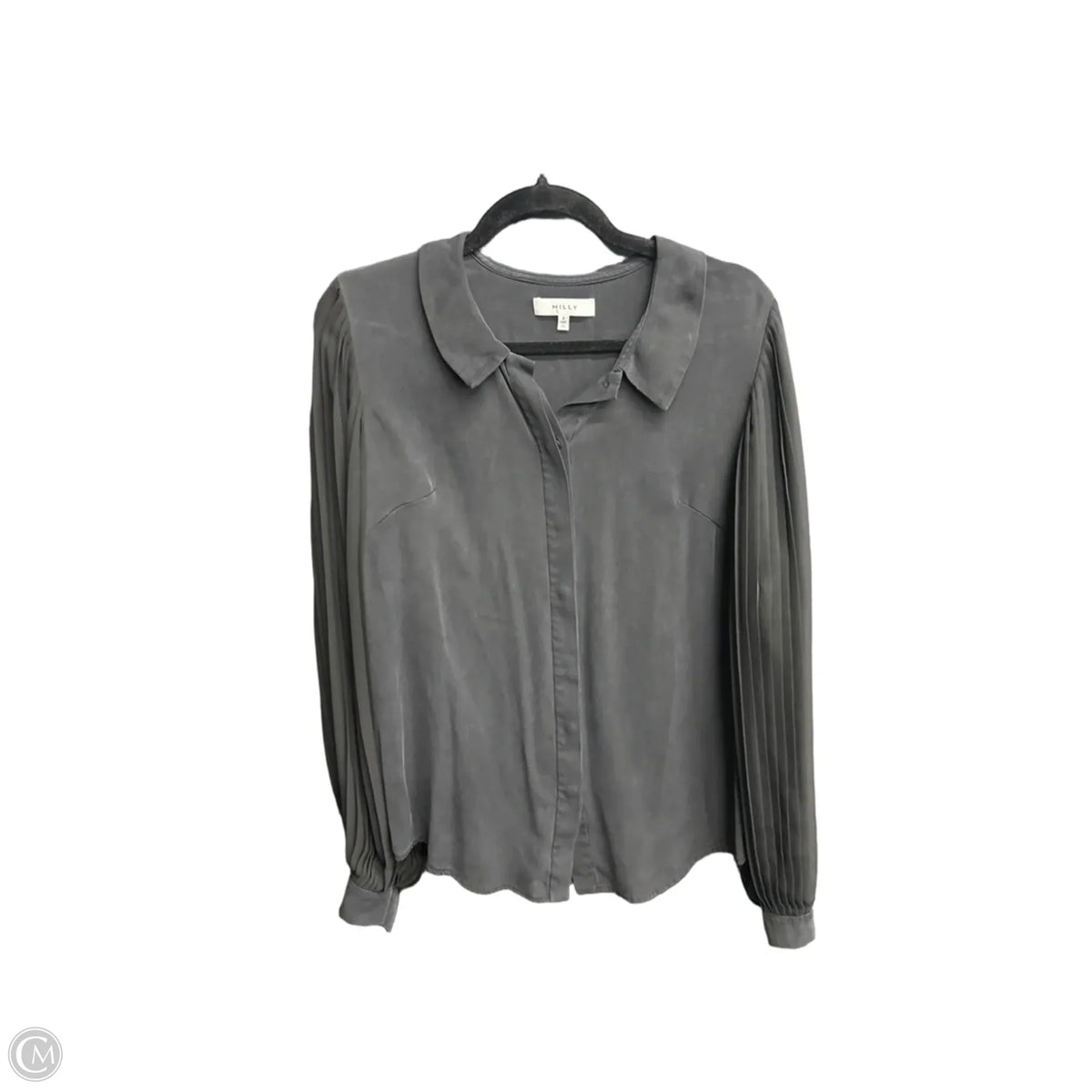 Top Long Sleeve Designer By Milly In Black, Size: M