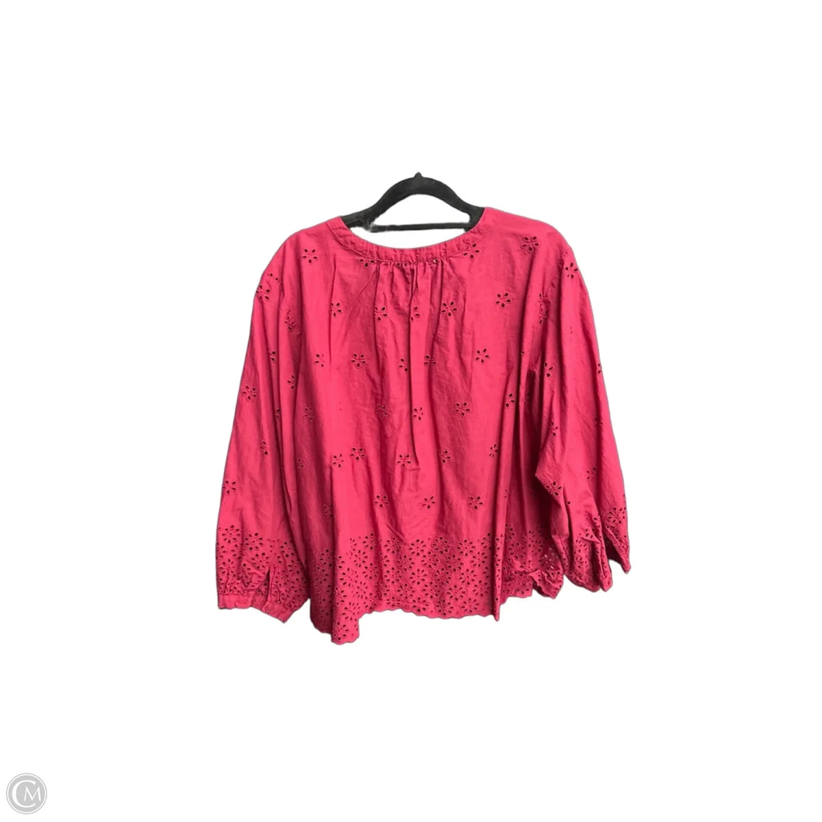 Top Long Sleeve By Loft In Maroon, Size: M