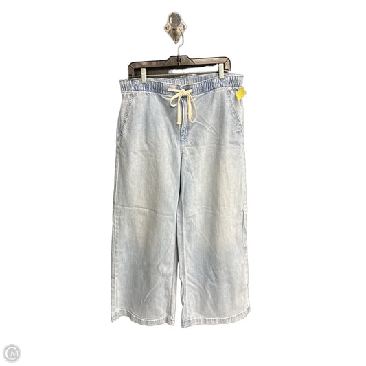 Jeans Wide Leg By American Eagle In Blue Denim, Size: L