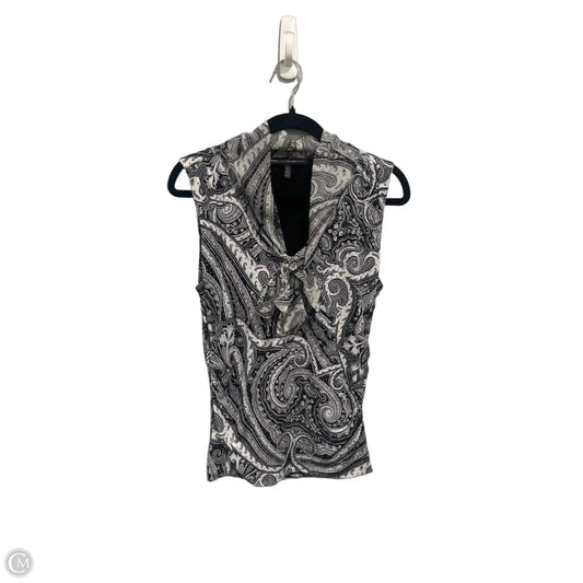 Blouse Sleeveless By White House Black Market In Paisley Print, Size: M