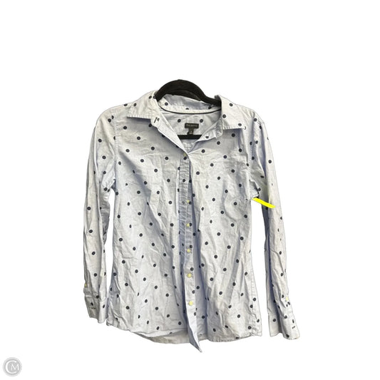 Top Long Sleeve By Talbots In Polkadot Pattern, Size: S