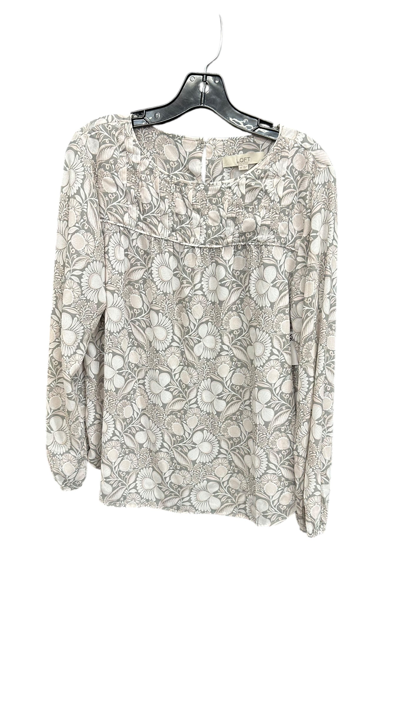 Top Long Sleeve By Loft In Paisley Print, Size: M