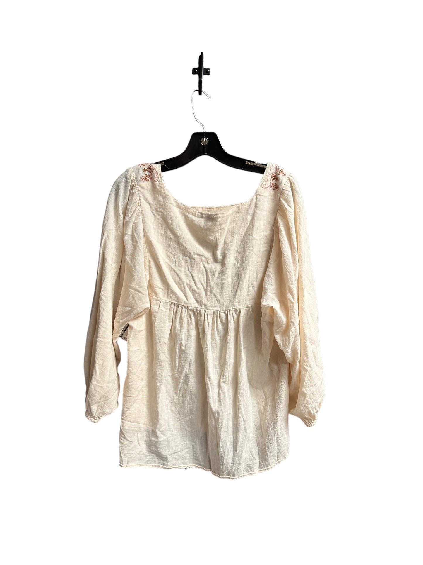 Beige Top Long Sleeve Lucky Brand, Size Xl