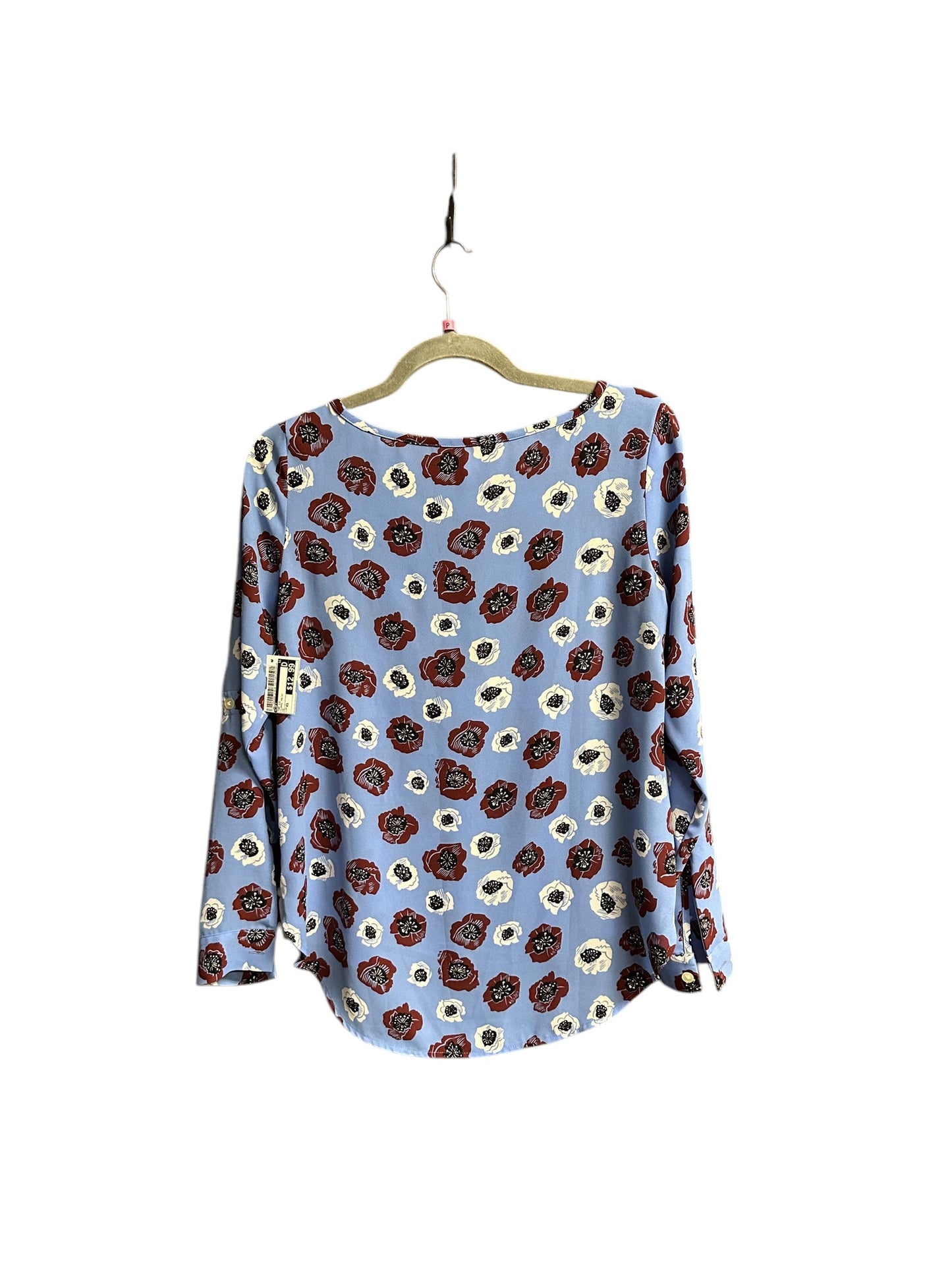 Top Long Sleeve By Loft In Floral Print, Size: Xs