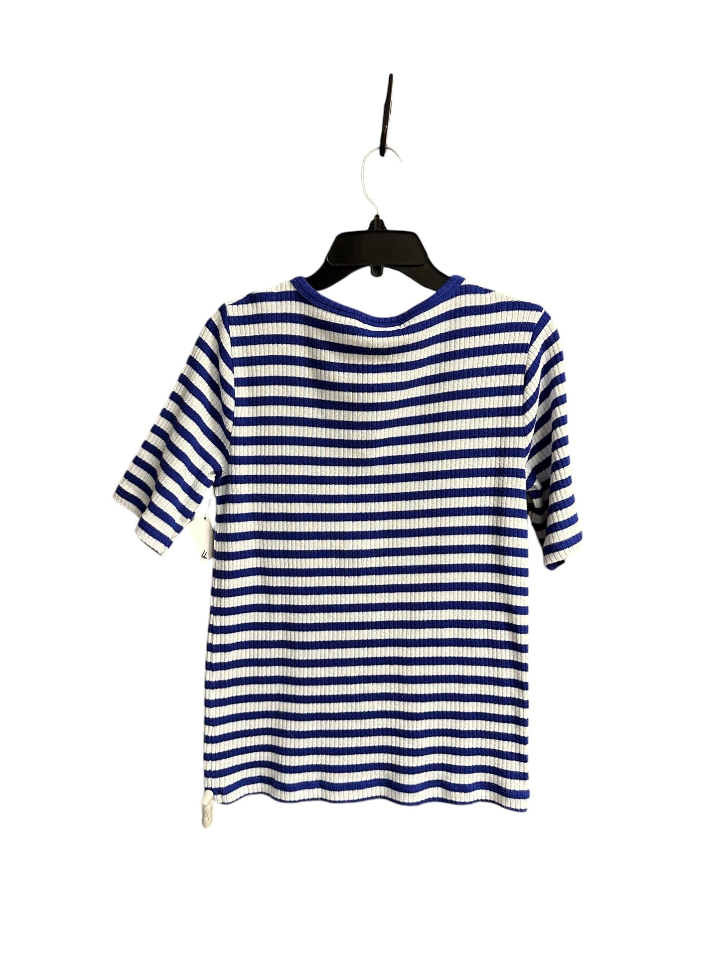 Top 3/4 Sleeve By J. Crew In Striped Pattern, Size: M