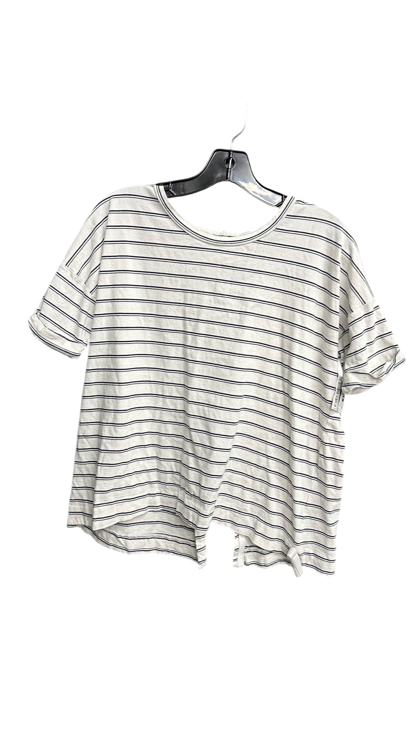 Top Short Sleeve By Madewell In Striped Pattern, Size: Xs