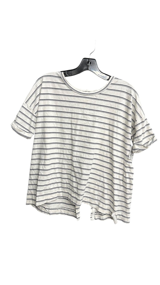 Top Short Sleeve By Madewell In Striped Pattern, Size: Xs