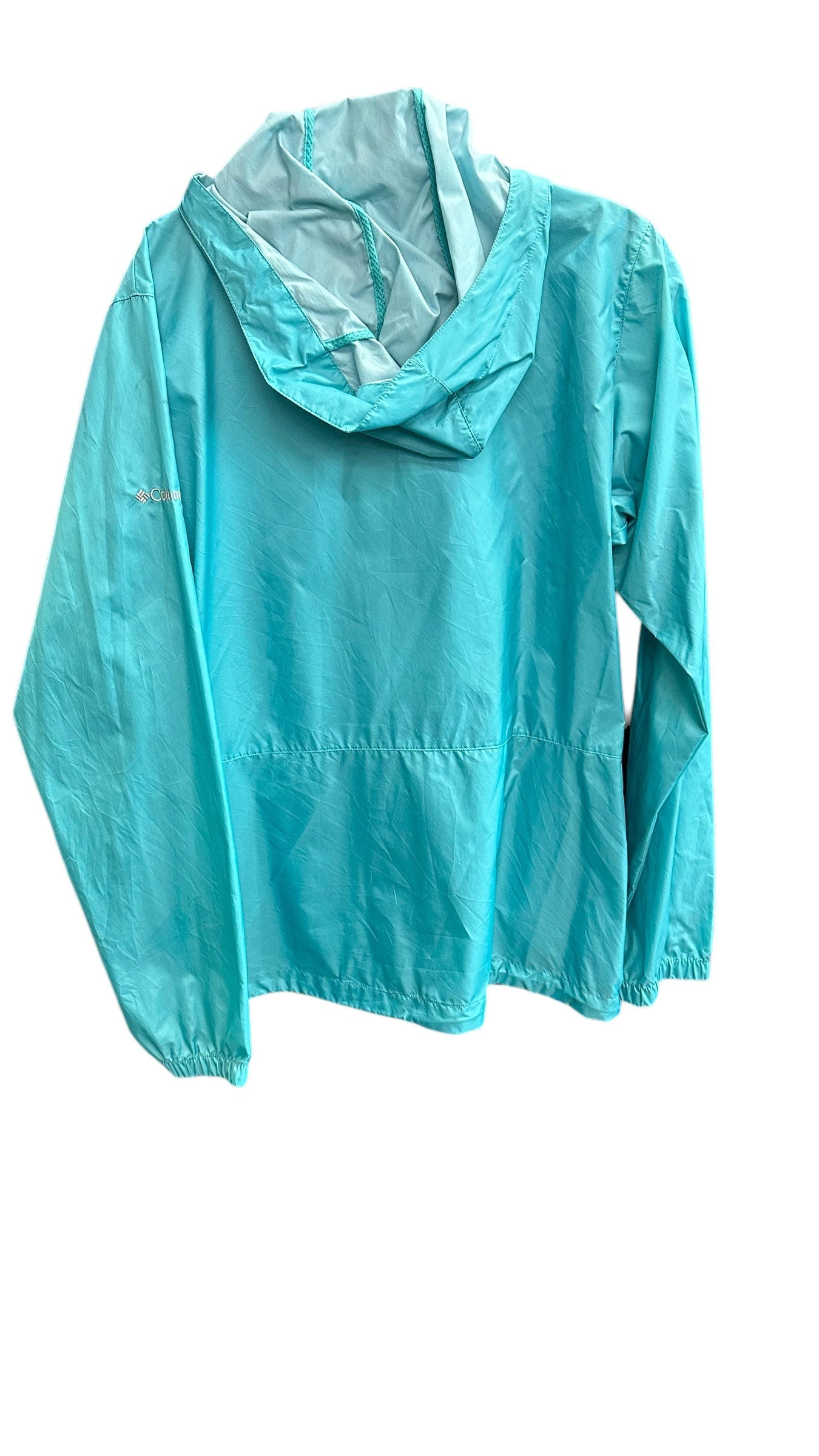 Jacket Windbreaker By Columbia In Blue, Size: L