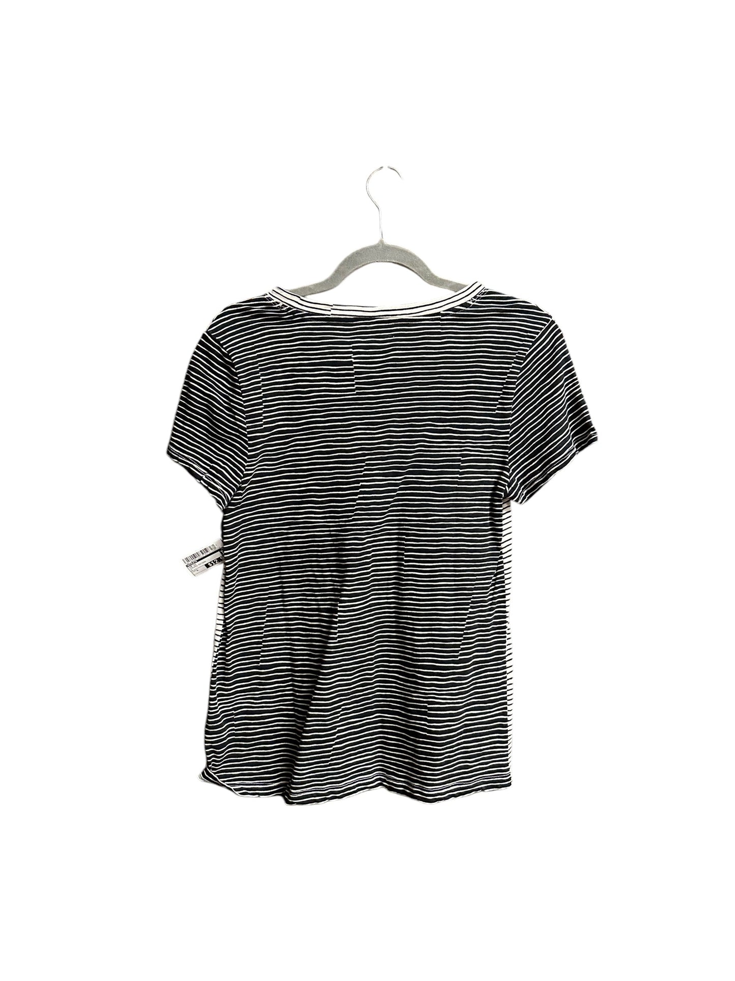 Top Short Sleeve By Athleta In Striped Pattern, Size: S