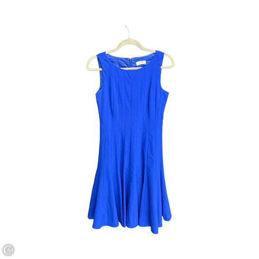 Dress Casual Midi By Calvin Klein In Blue, Size: M