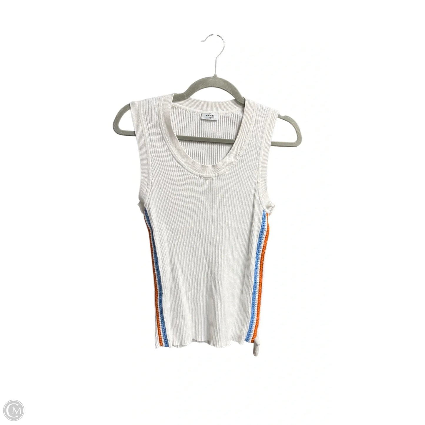 Top Sleeveless By Akris In White, Size: M