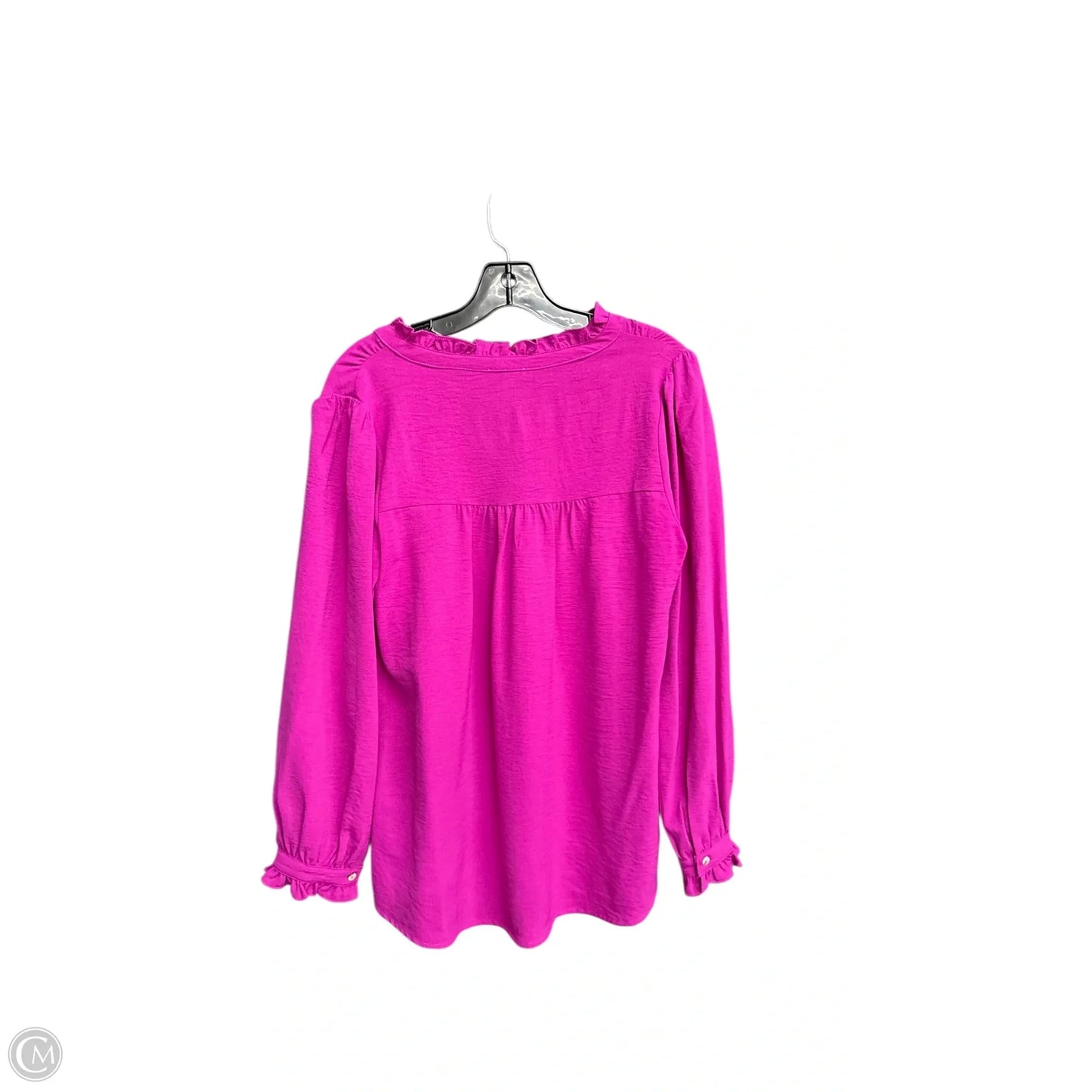 Blouse Long Sleeve By Jodifl In Purple, Size: S