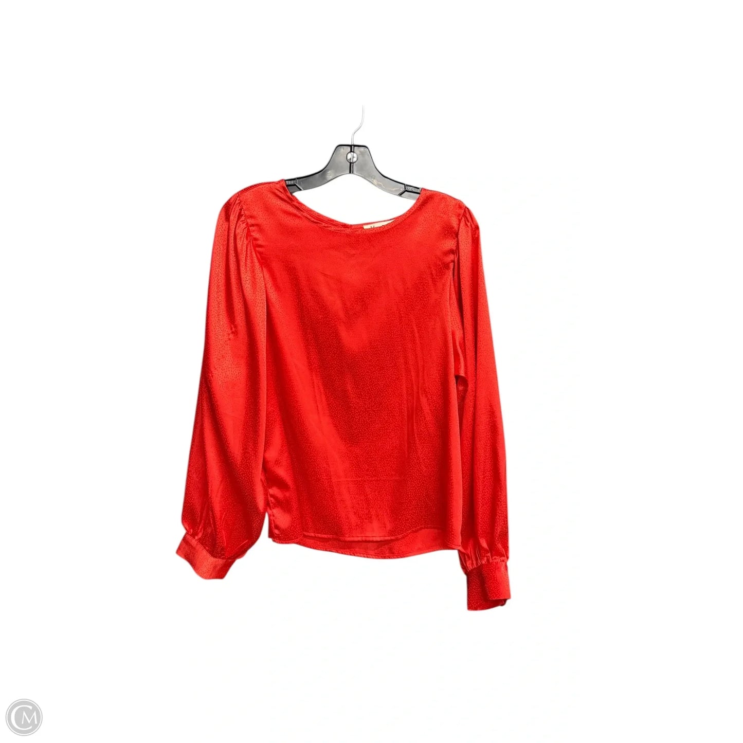 Blouse Long Sleeve By Vine & Love In Red, Size: S