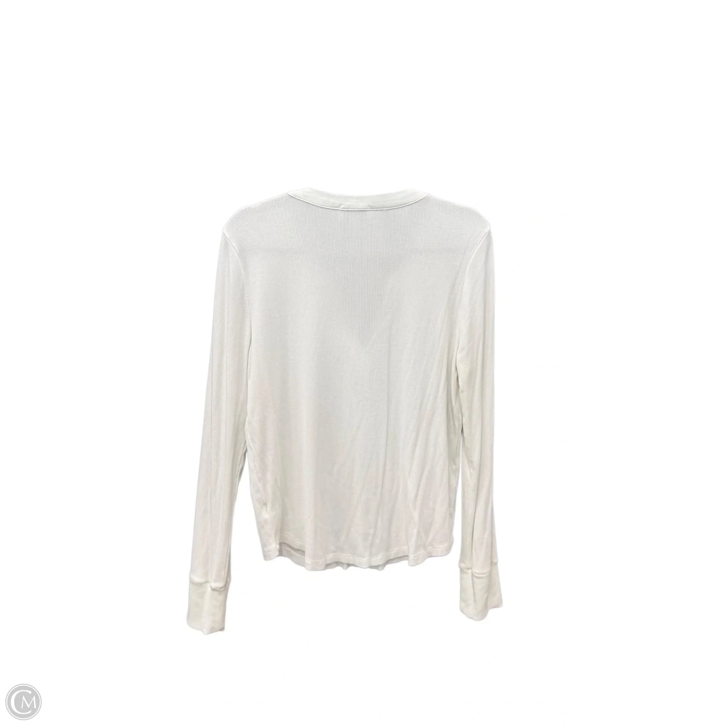 Top Long Sleeve By Evereve In White, Size: L