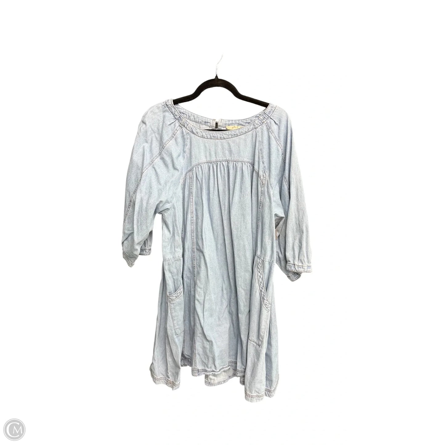 Dress Casual Midi By Entro In Blue Denim, Size: L