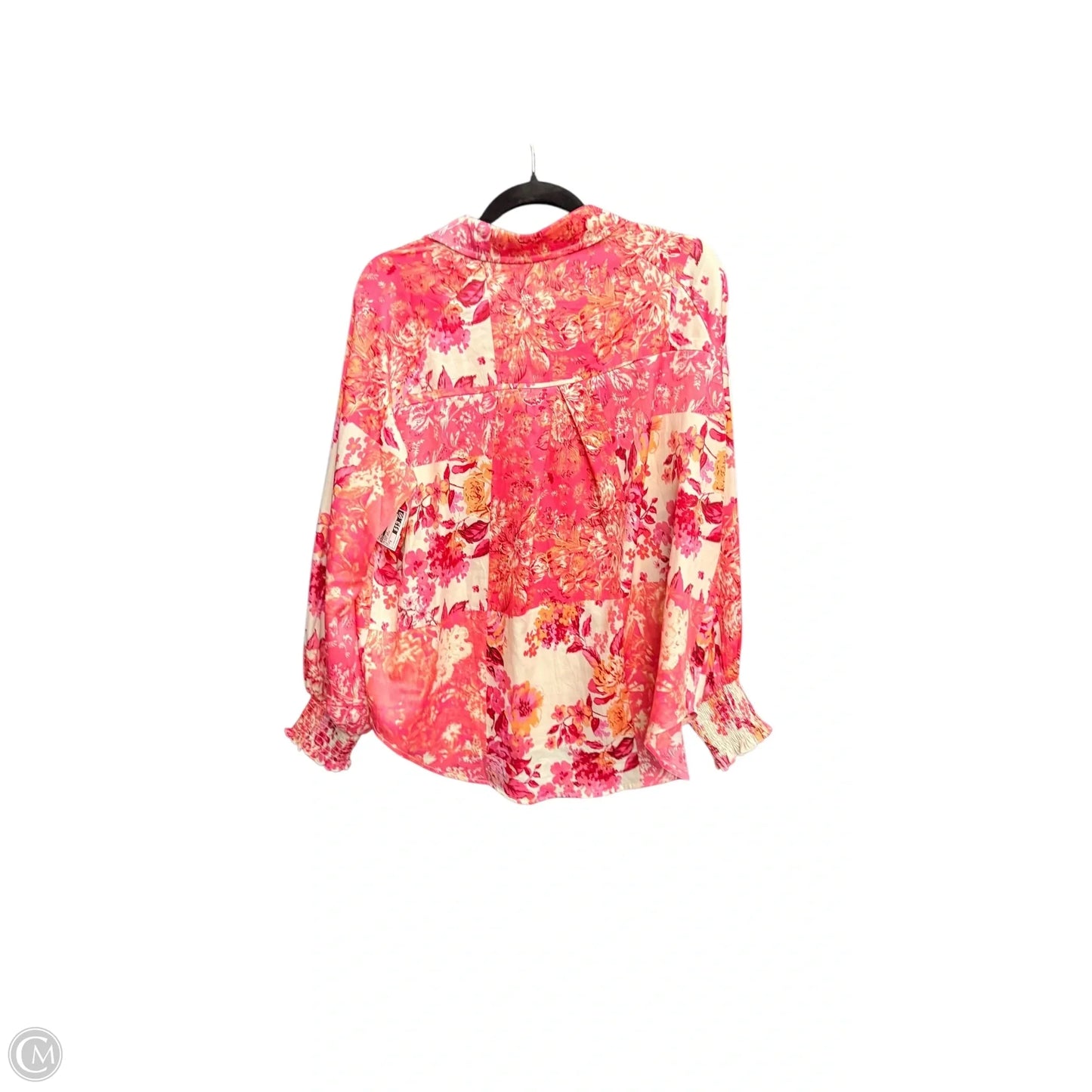 Blouse Long Sleeve By Fate In Floral Print, Size: S