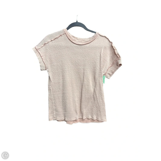 Top Short Sleeve By Lovely Melody In Pink, Size: S