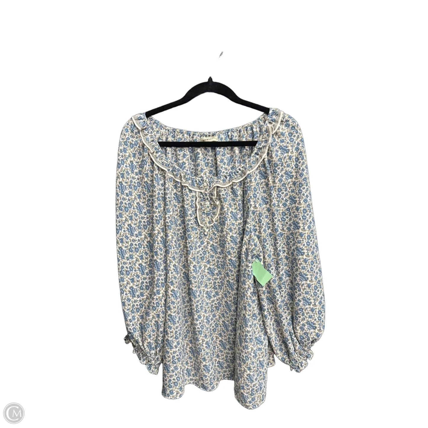 Blouse Long Sleeve By Max Studio In Floral Print, Size: Xl
