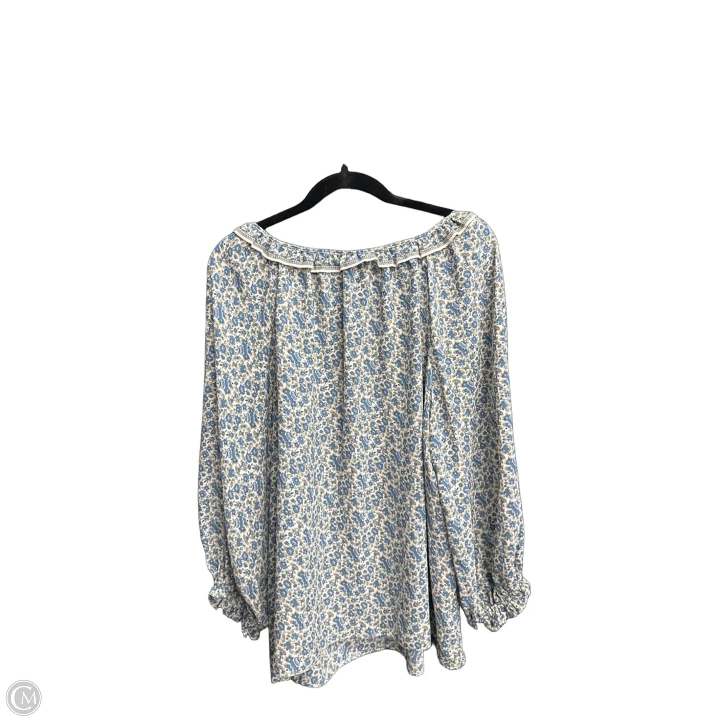 Blouse Long Sleeve By Max Studio In Floral Print, Size: Xl