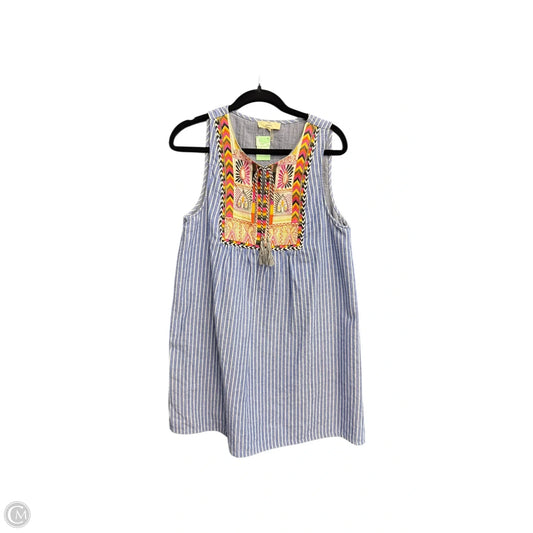 Dress Casual Midi By Entro In Striped Pattern, Size: L