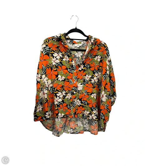 Top Short Sleeve By Entro In Floral Print, Size: S