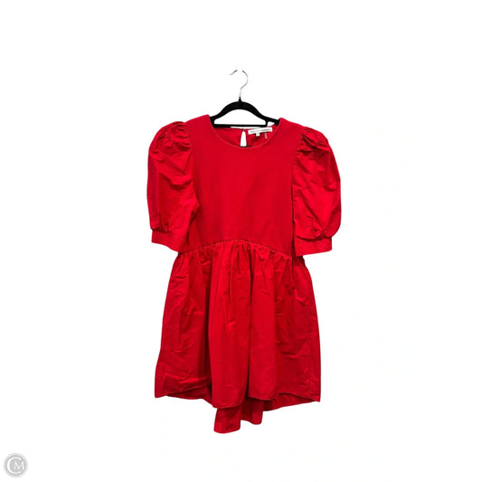 Dress Casual Midi By English Factory In Red, Size: Xs