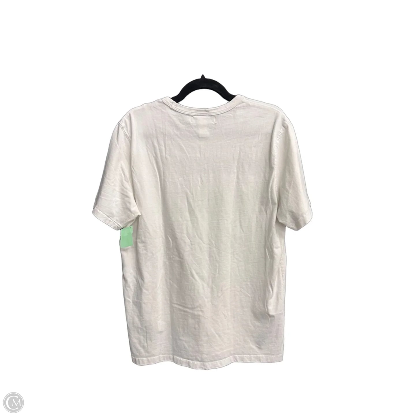 Top Short Sleeve By Logg In Blue & White, Size: L