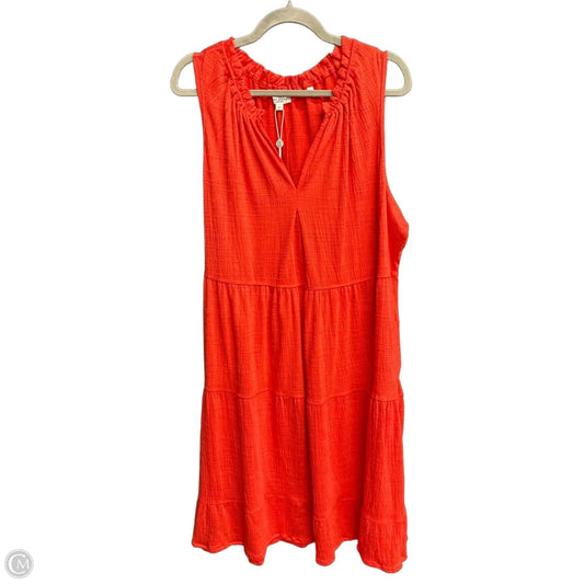Dress Casual Midi By Max Studio In Red, Size: 2x