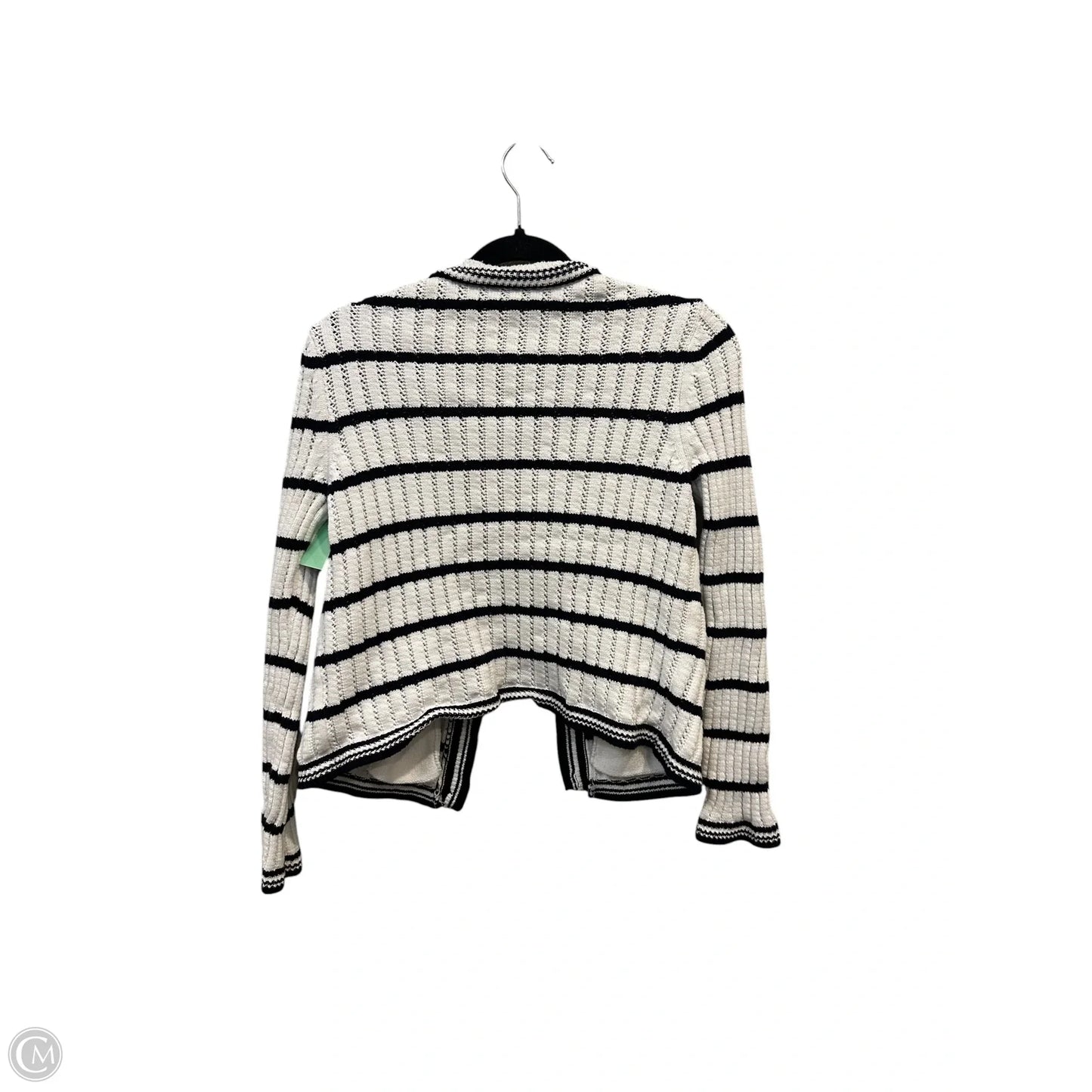 Cardigan By Free Assembly In Striped Pattern, Size: M