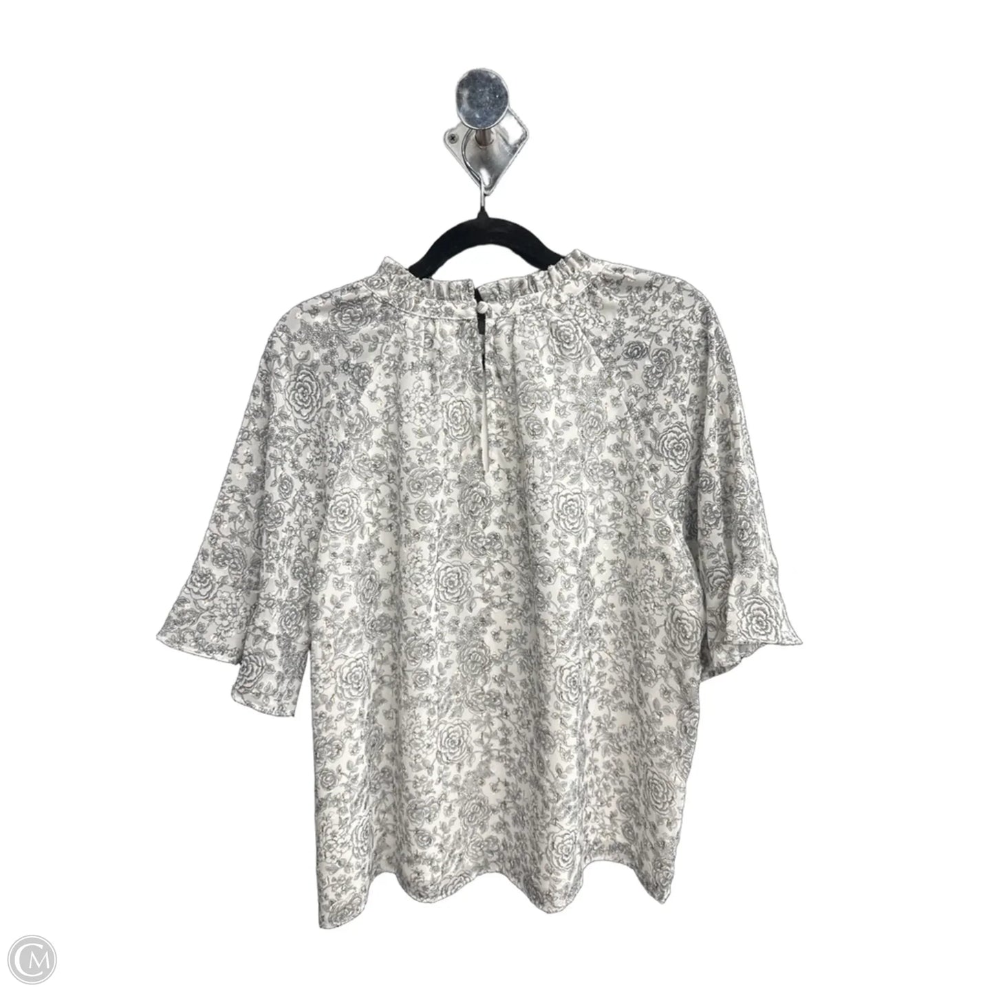Blouse Short Sleeve By Loft In Floral Print, Size: S
