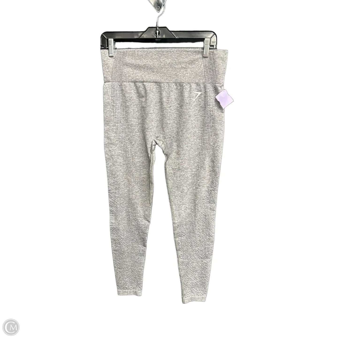 Athletic Leggings By Gym Shark In Grey, Size: L