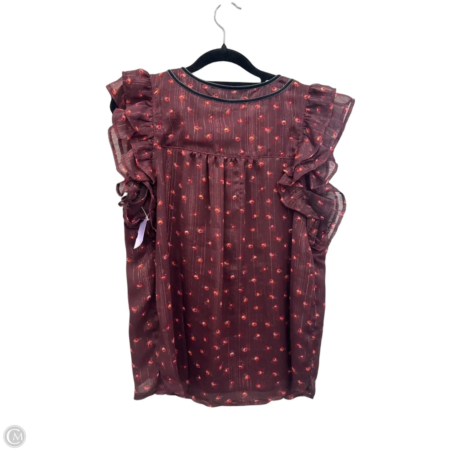 Blouse Sleeveless By Loft In Floral Print, Size: Xs
